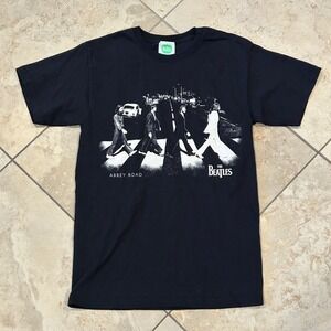 Vintage The Beatles Abbey Road Shirt Mens S Black Graphic 2005 Apple Corps Y2k